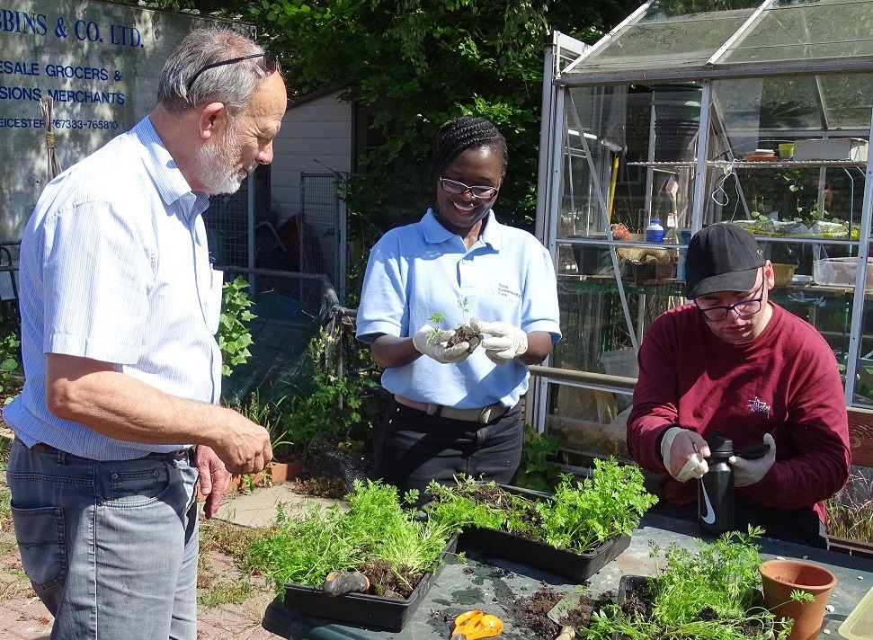 Gardening at headway leicester