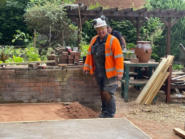 man doing construction